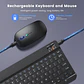 Kit De Teclado Bluetooth Con Ratón Soporte Teléfono/tablet - Miniatura 3