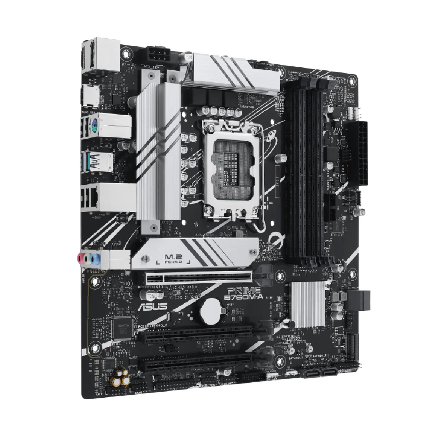 Placa Madre Asus PRIME B760M-A-CSM LGA 1700 DDR5, mATX, Aura Sync 2