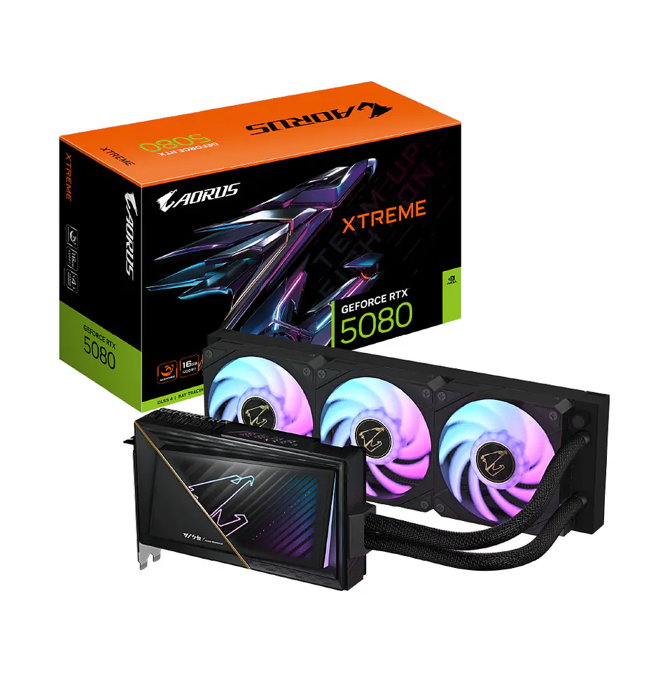 Tarjeta Video Aorus RTX 5080 XTREME WATERFORCE 16G GDDR7 PciE-5 1