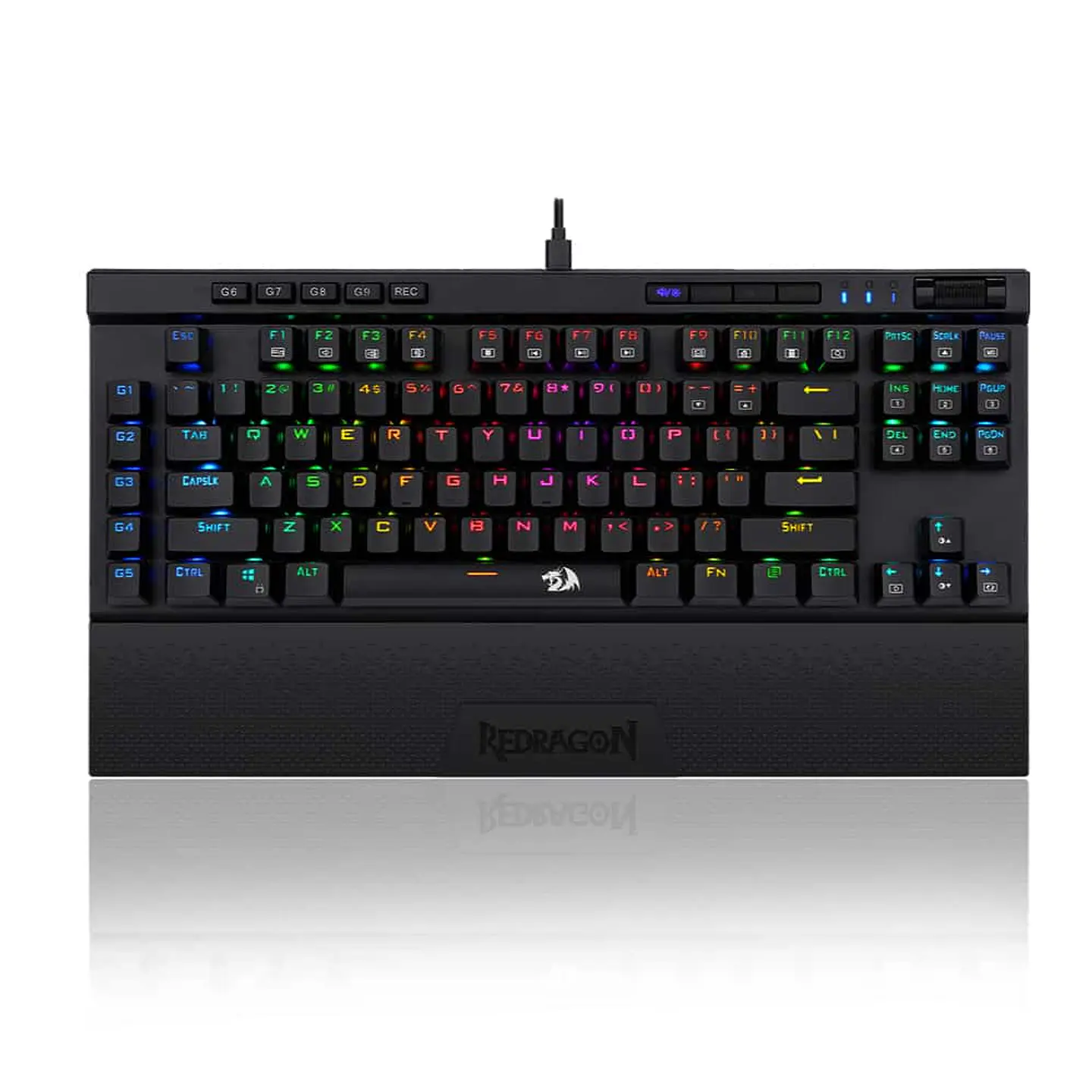 Teclado Mecánico Redragon Magic Wand K587-PRO RGB, Switch Red Óptico 1