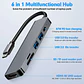 Adaptador HUB USB-C, 6 en 1 (HDMI,2x USB 3.0, TF, SD, USB-C) - Miniatura 4