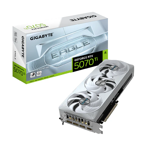 Tarjeta Video Gigabyte RTX 5070 Ti EAGLE OC SFF 16G ICE GDDR7 PciE-5