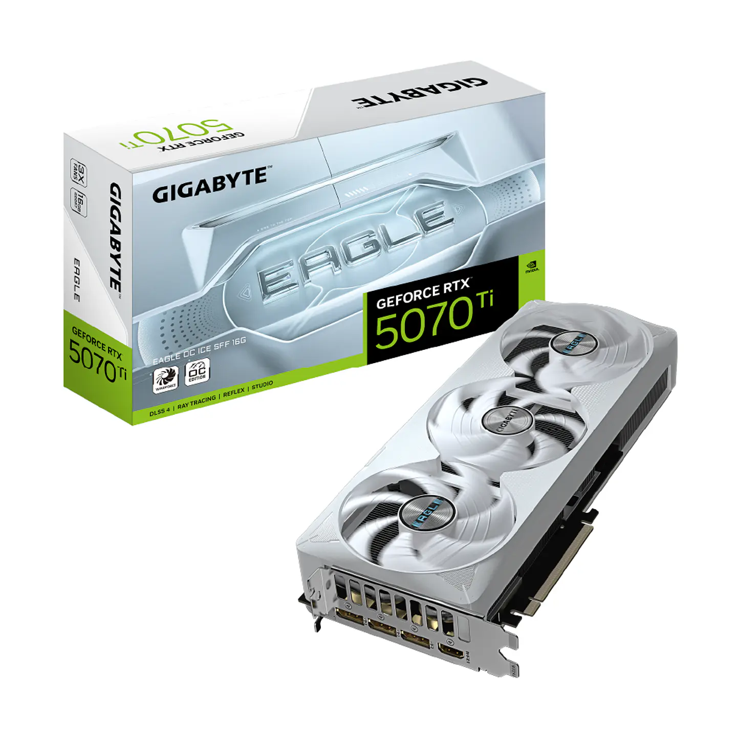 Tarjeta Video Gigabyte RTX 5070 Ti EAGLE OC SFF 16G ICE GDDR7 PciE-5 1