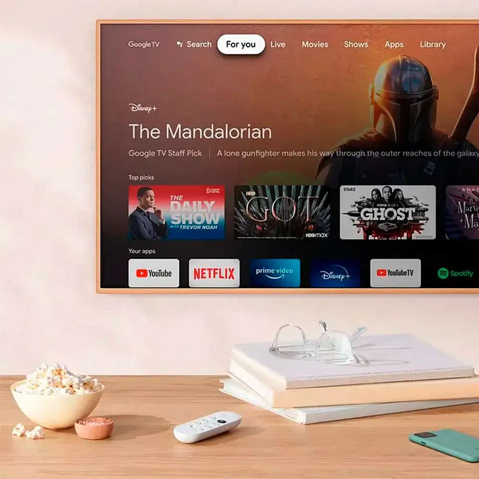 Google Chromecast 4 Con Google TV 4k + Control Remoto 4