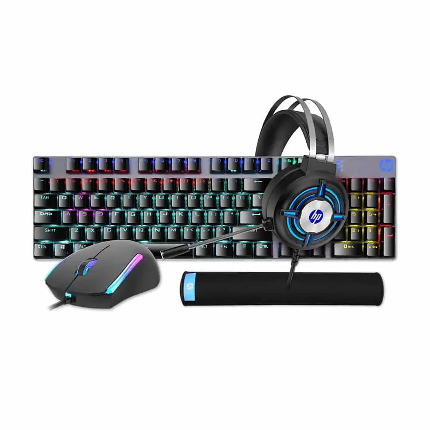 Kit Combo Gamer 4 en 1 - HP GM3000 , Mouse, Teclado, PadMouse, Audífonos 1