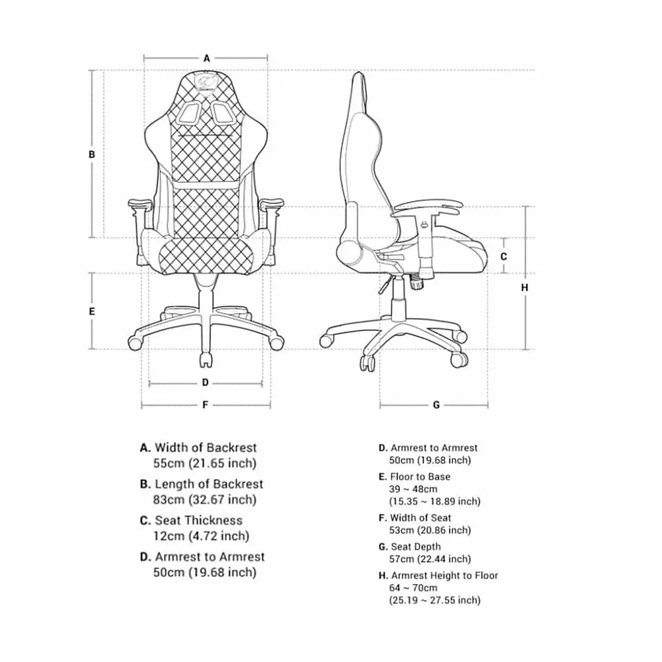 Silla de escritorio Cougar Armor One Royal Gamer 5