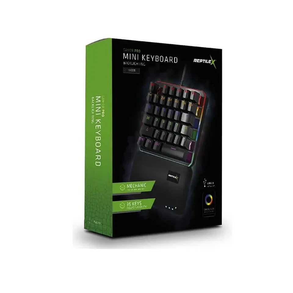 Teclado Gamer Mecánico Reptilex RX0015, Switch Blue, RGB 5