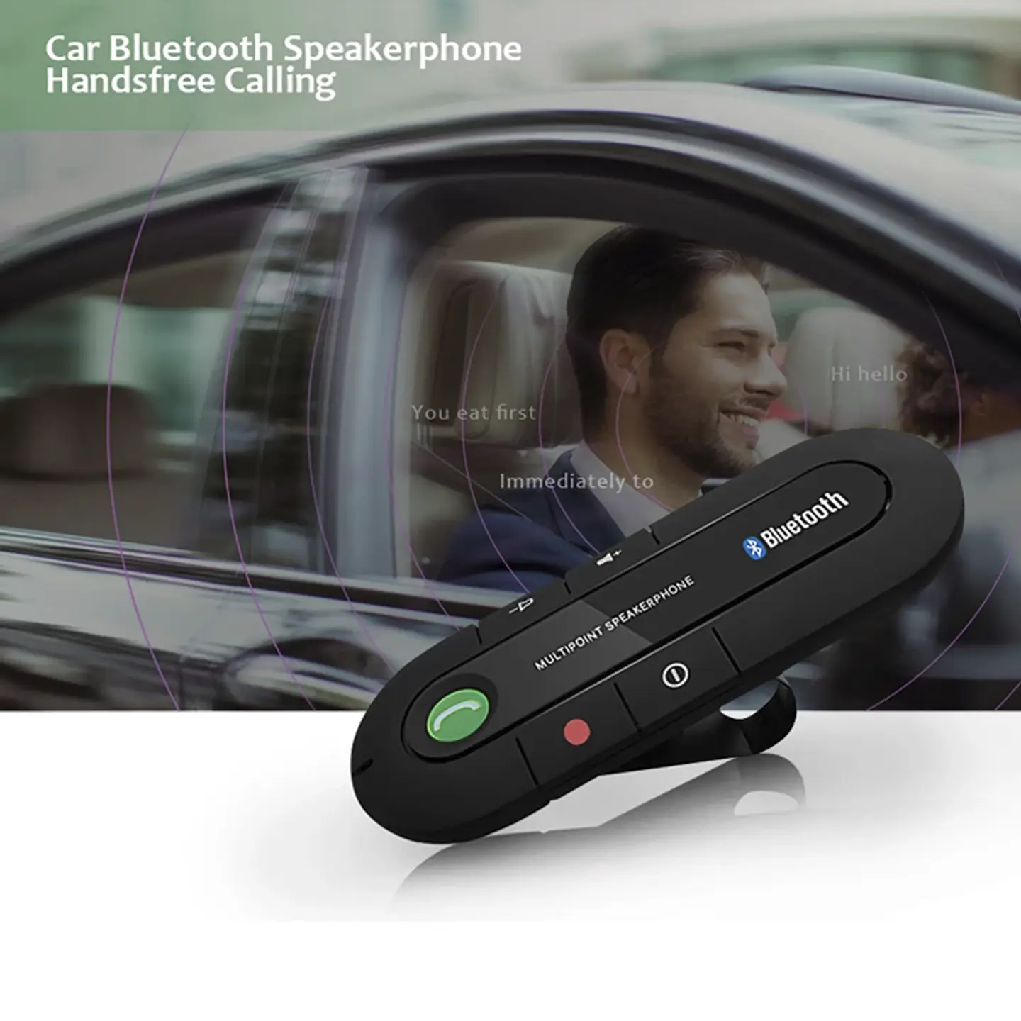Manos Libres Para Autos Bluetooth Altavoz 6