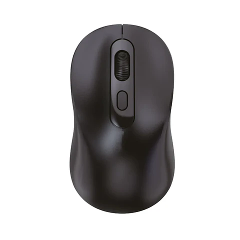 Mouse Inalámbrico 2,4Ghz, 1600 DPI USB-C Recargable Negro