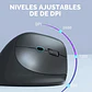 Mouse Inalámbrico Ergonómico 2,4Hz 1600DPI Recargable Blanco - Miniatura 3