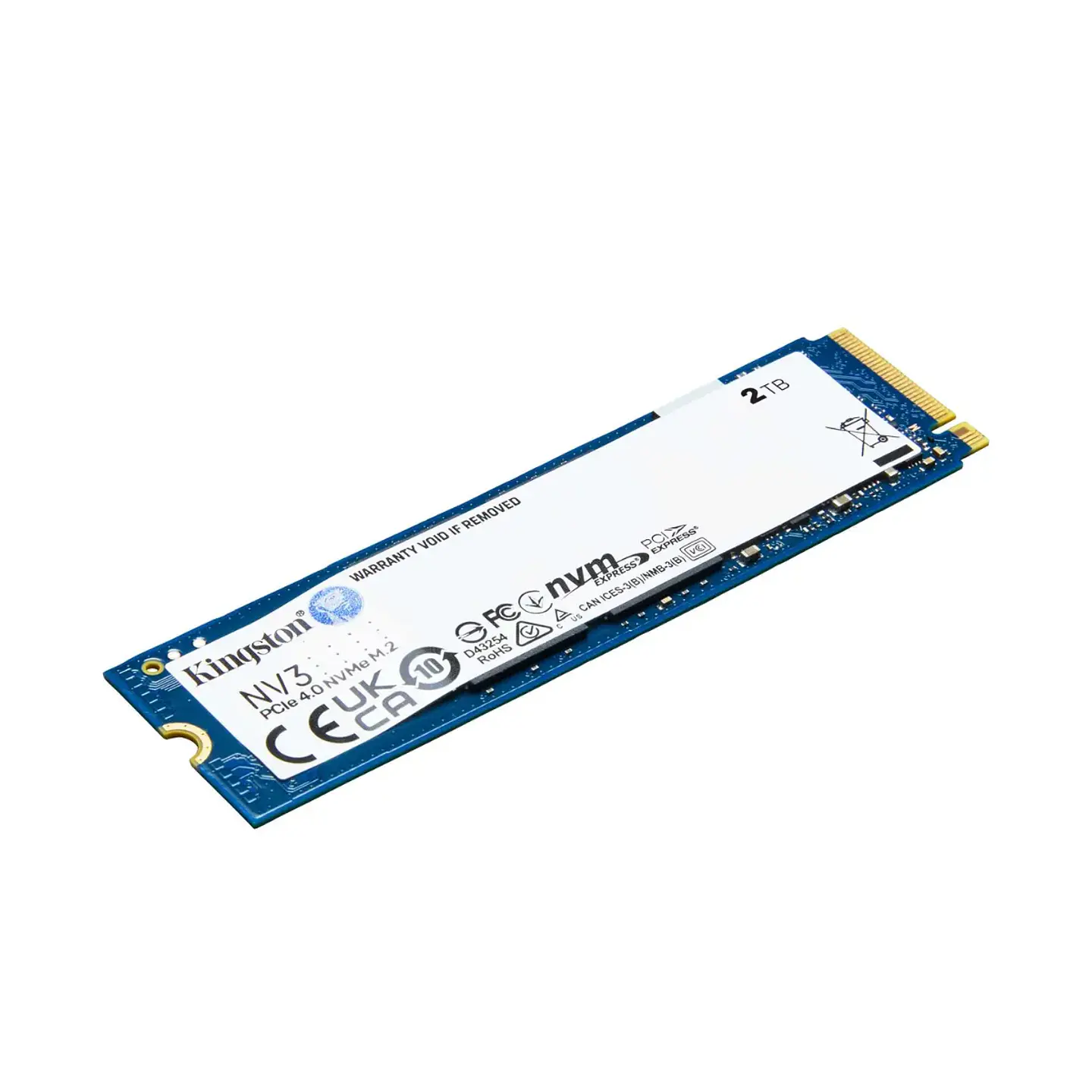 Unidad SSD Kingston NV3 2TB M.2 6000 MB/s NVMe PciE-4 3D NAND 2