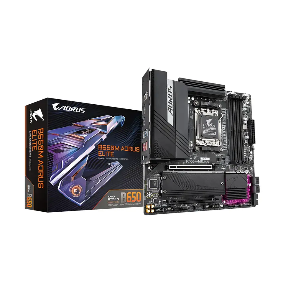 Placa Madre AORUS B650M ELITE DDR5 AM5 mATX PCie-4 1