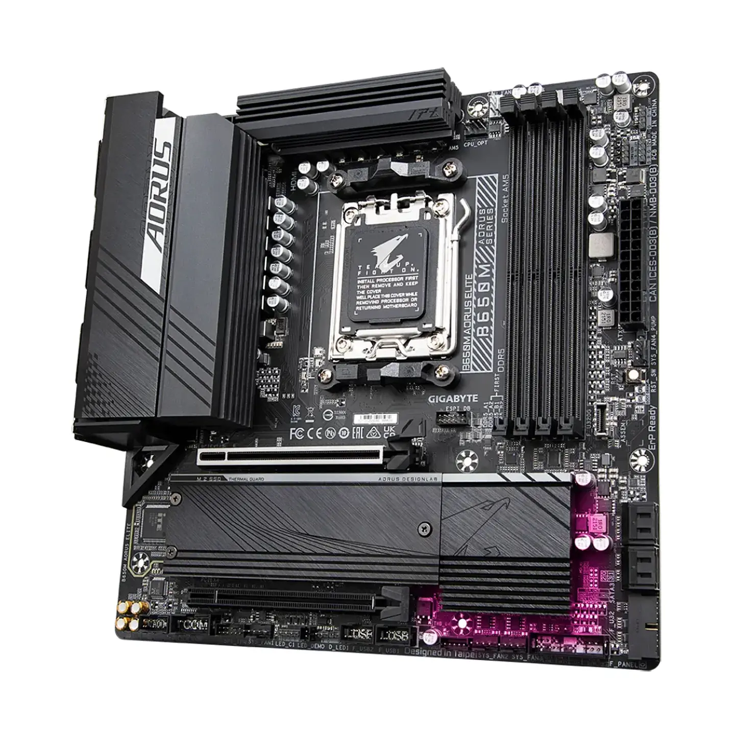 Placa Madre AORUS B650M ELITE DDR5 AM5 mATX PCie-4 4