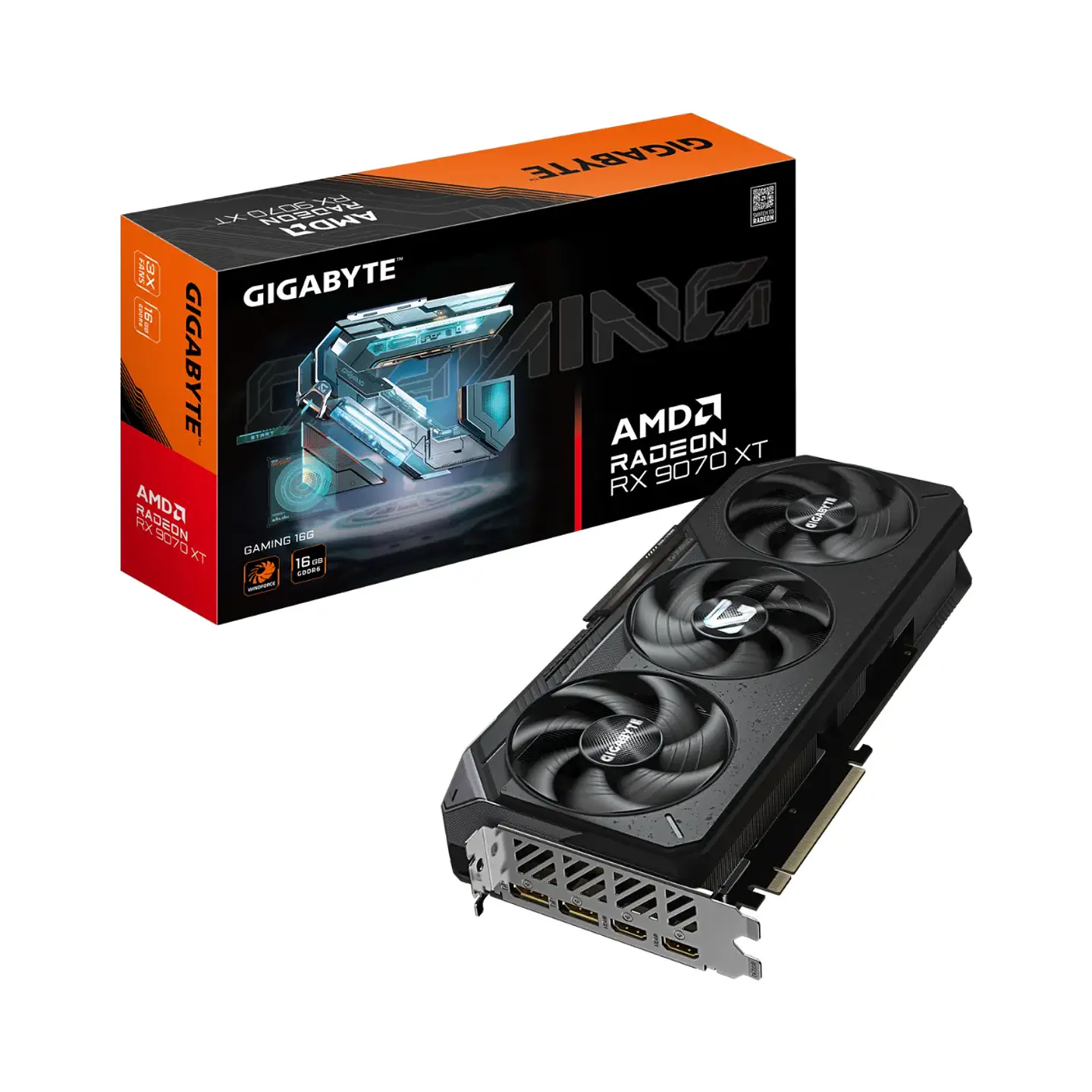 Tarjeta de Video Gigabyte RX 9070 XT GAMING 16G GDDR6 PciE-5 1
