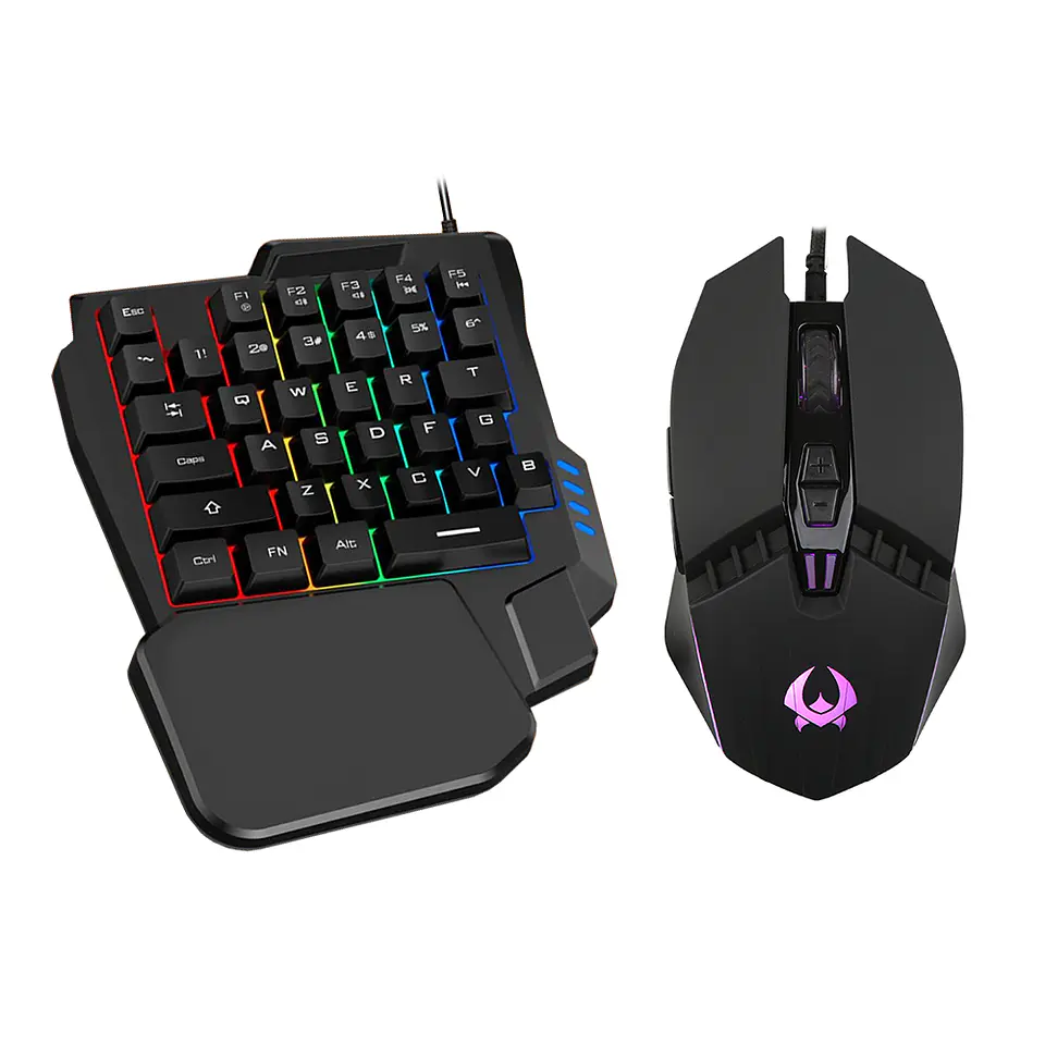 Kit Teclado Una Mano Mouse Gamer para Celular / Tablet - 4000DPI 1