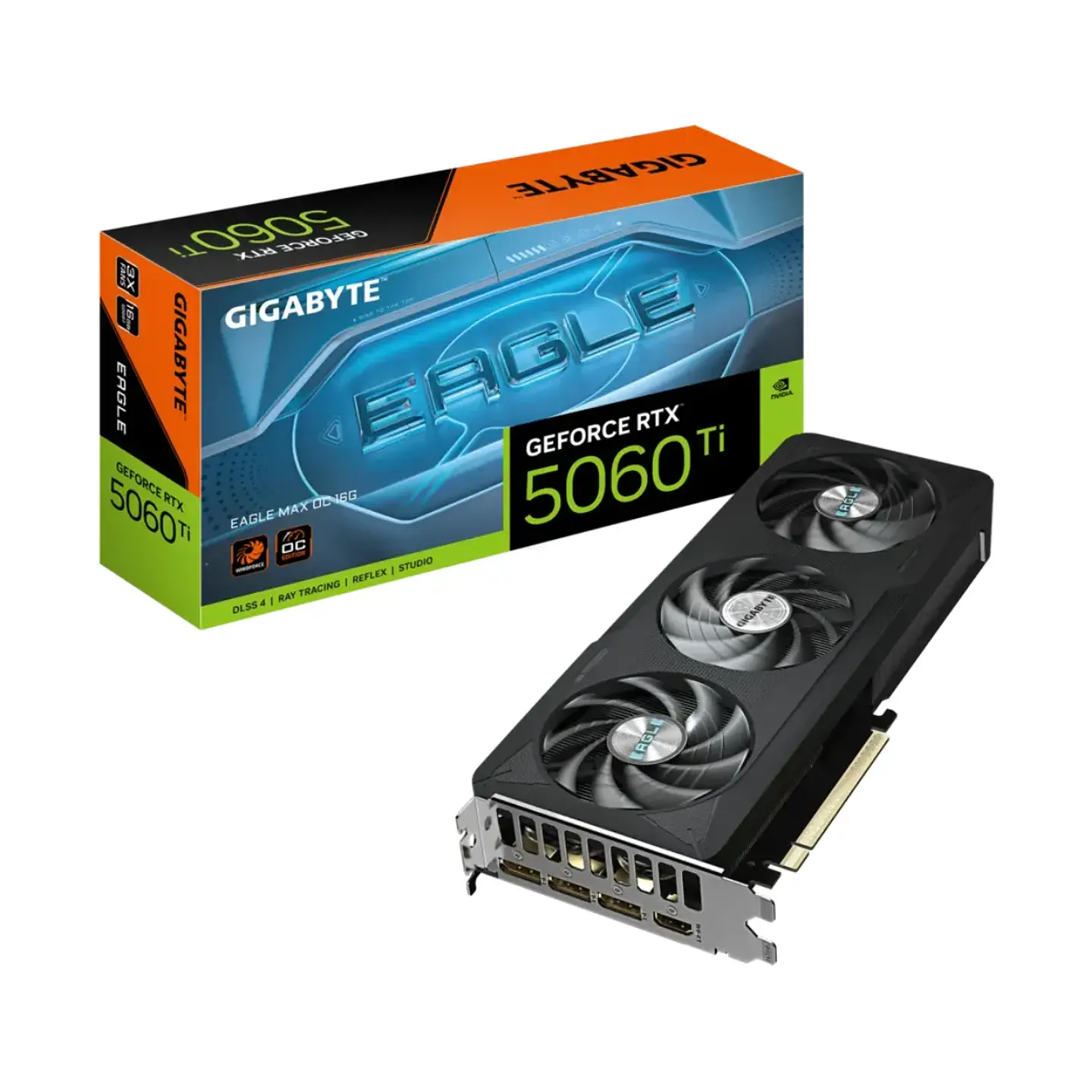 Tarjeta de Video Gigabyte RTX 5060 Ti EAGLE MAX OC 16G GDDR7 1