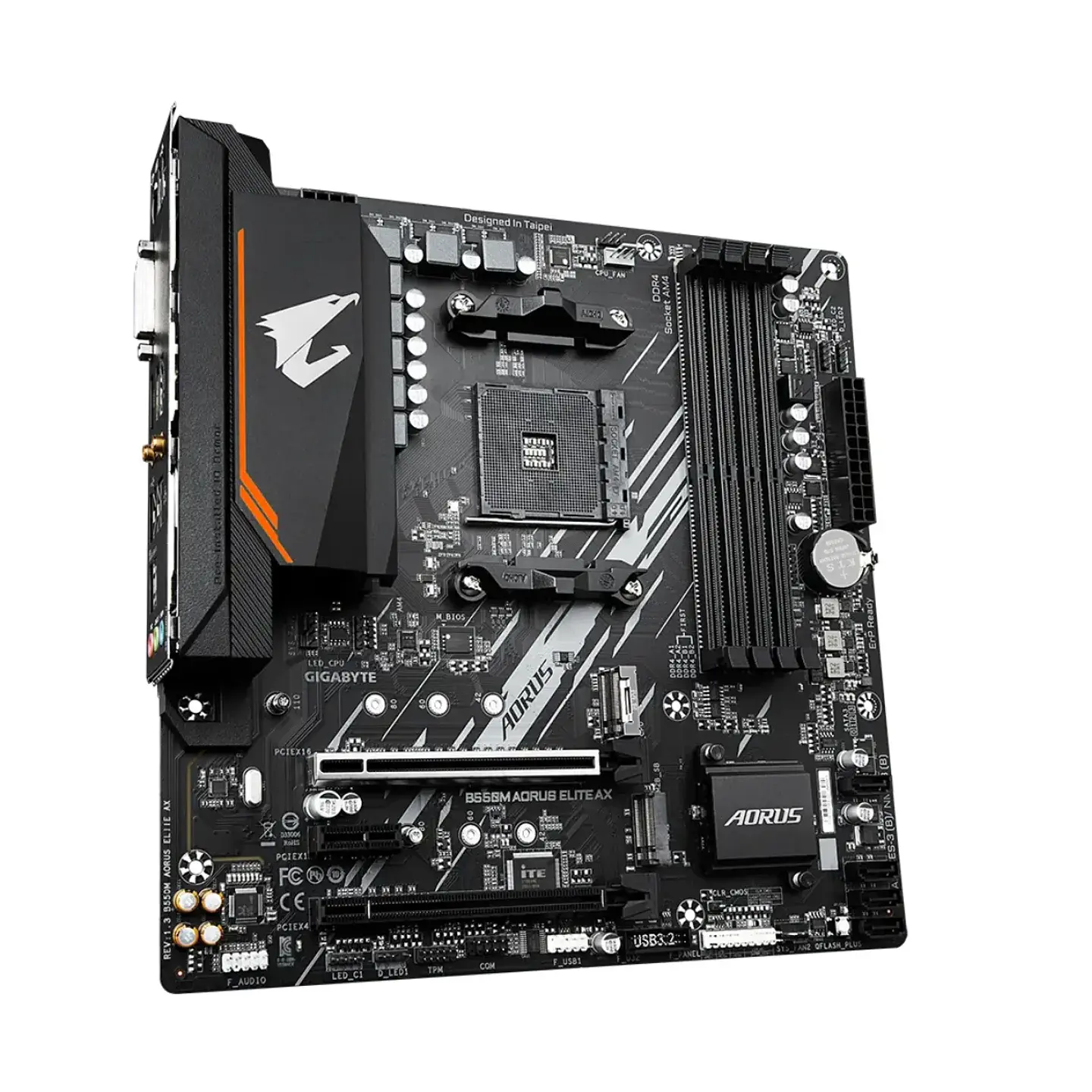 Placa Madre Aorus B550M ELITE AX DDR4 AM4 mATX 3