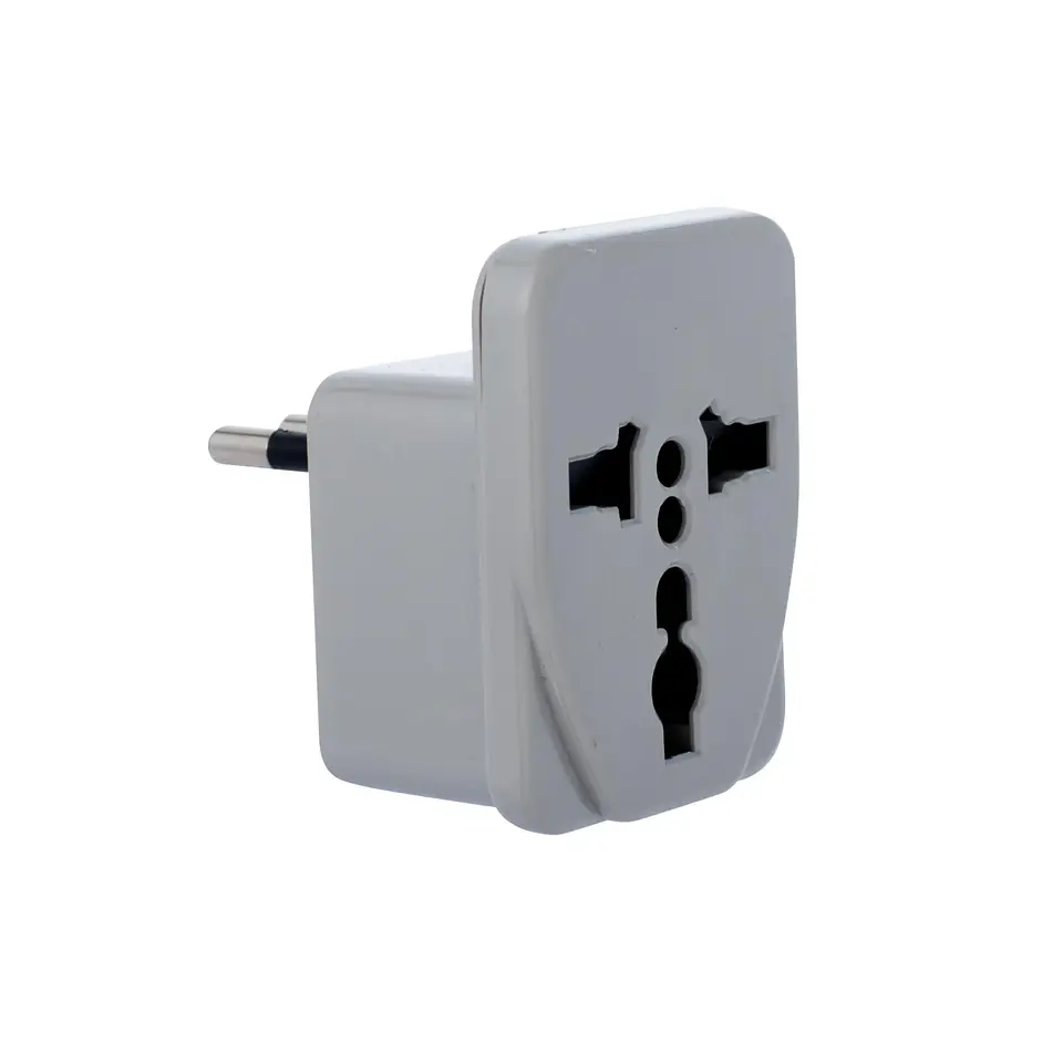 Adaptador multinorma 2p+t 10 A gris - Entrada Nacional 1
