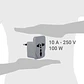 Adaptador multinorma 2p+t 10 A gris - Entrada Nacional - Miniatura 3