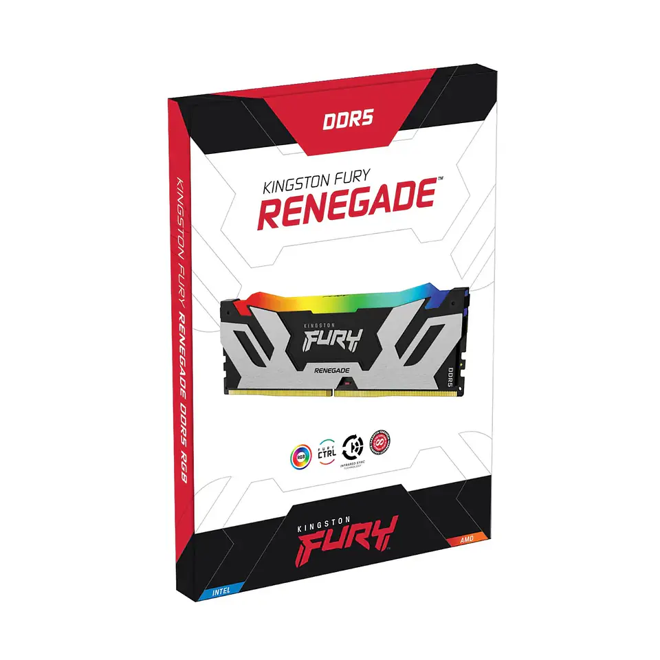 Memoria Ram Kingston Fury Renegade 48GB DDR5 6000MT/s CL32 RGB Silver 3
