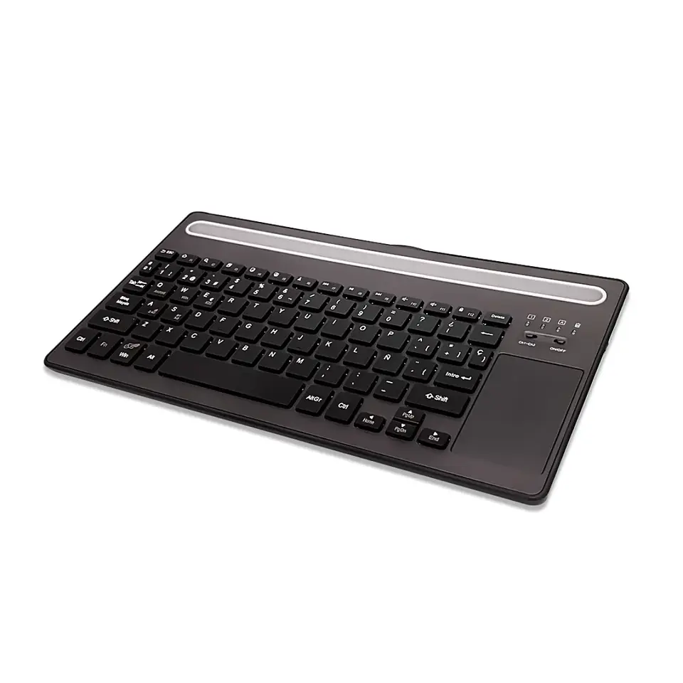 Teclado Inalámbrico con Touchpad 2,4Ghz, BT 5.0 Recargable 2