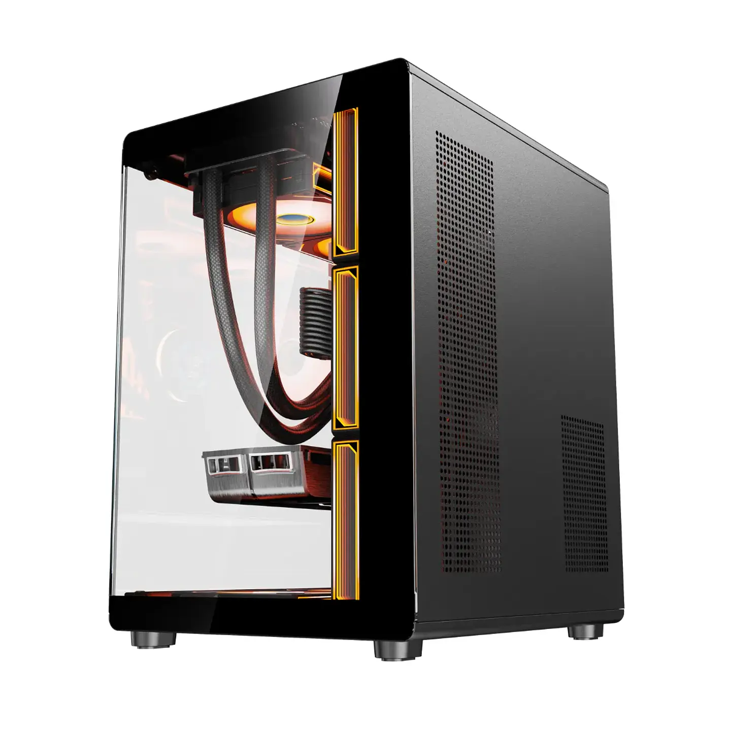 Gabinete Gamer Kronos Glazex, ATX, Vidrio Templado, 3Fan ARG 4