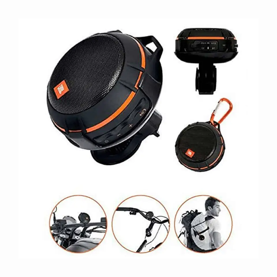 Parlante portátil JBL WIND con bluetooth y FM- Especial ciclistas y motos 4