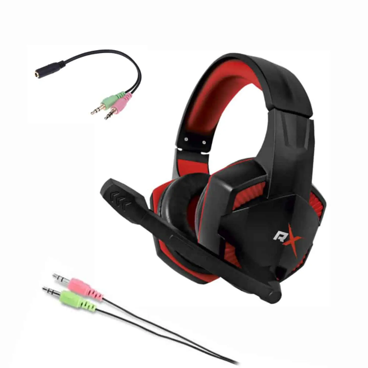 Audífono Gamer Reptilex RX0002, 2plug + adaptador – PS4/Xbox/Móvil/Tablet 2