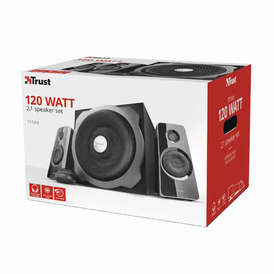 Parlante Subwoofer Trust Tytan  2.1 - 120W 6