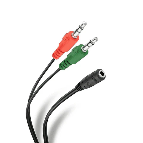 Cable de audio 3.5mm hembra a 2 x 3.5mm macho splitter