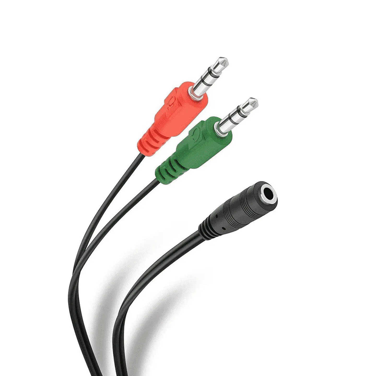 Cable de audio 3.5mm hembra a 2 x 3.5mm macho splitter 1