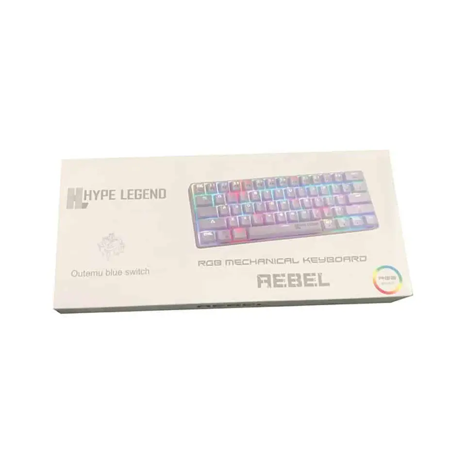 Teclado mecánico Hype Legend Rebel RGB - White 2