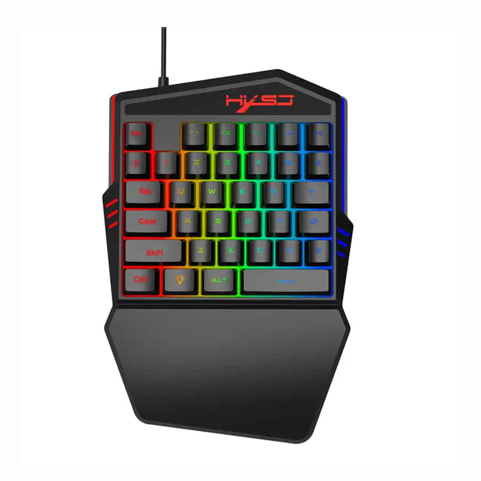 Teclado Gamer de Mano, 35 teclas, diseño ergonómico 1