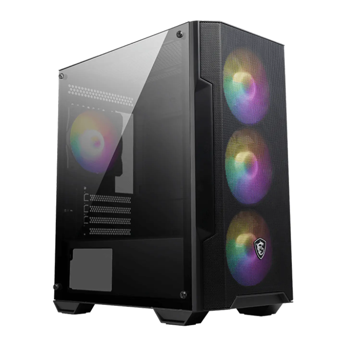 Gabinete Gamer MSI MAG FORGE M100A, 4 Ventiladores RGB, mATX 1