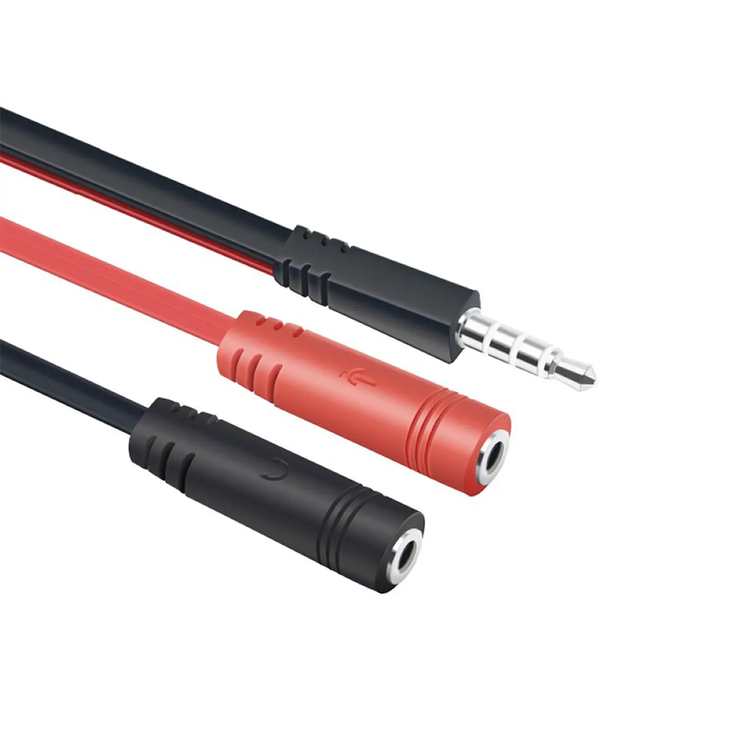 Cable divisor de audio y micrófono - entrada plug 3.5mm 2