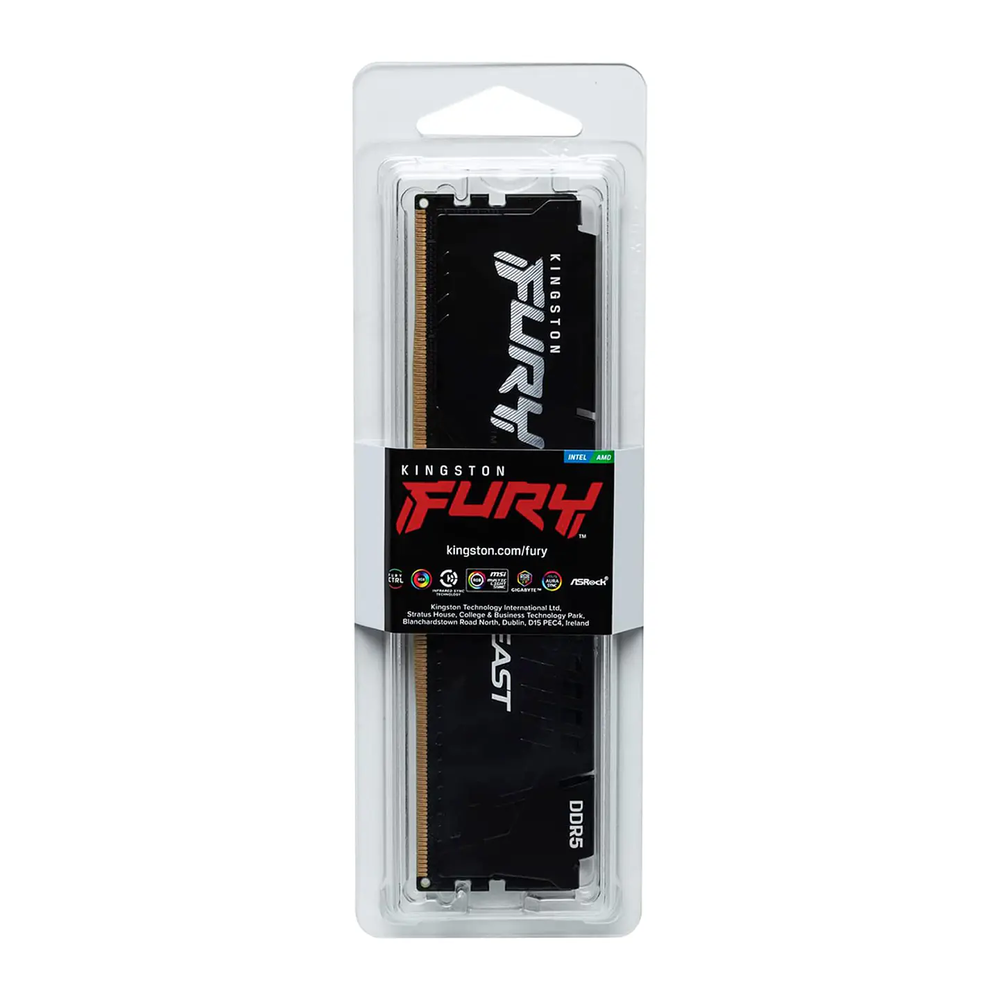 Memoria RAM Kingston FURY Beast 16GB 5200MHz DDR5 CL40 DIMM BK 5