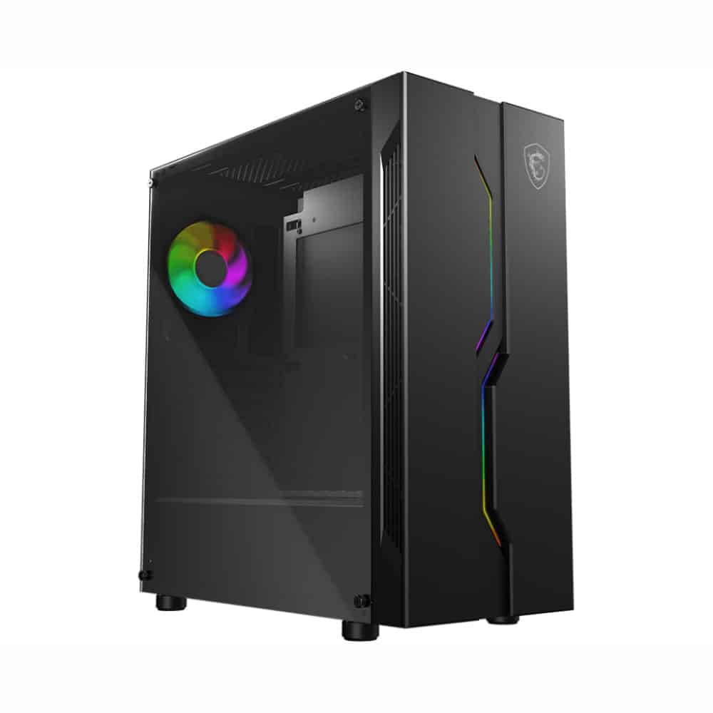 Gabinete MSI Mid-Tower MAG VAMPIRIC 010 (ATX, Cristal Templado, Ventilador ARGB)