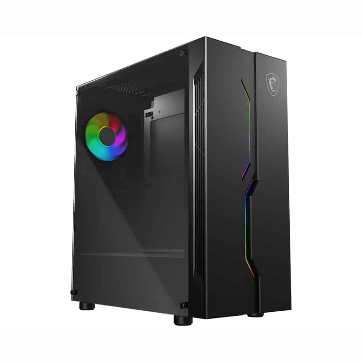Gabinete MSI Mid-Tower MAG VAMPIRIC 010 (ATX, Cristal Templado, Ventilador ARGB) 1