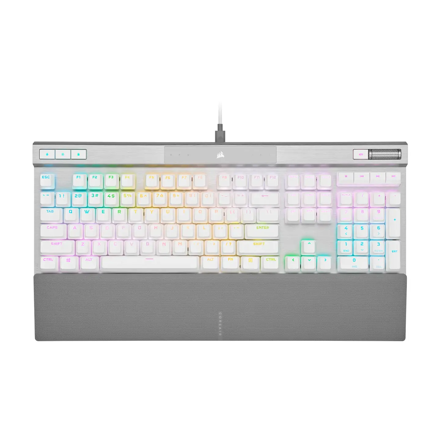 Teclado Corsair K70 PRO RGB White Óptico-Mecánico Switch OPX 1