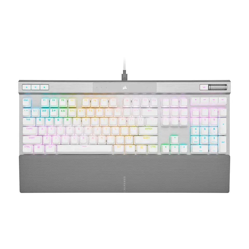 Teclado Corsair K70 PRO RGB White Óptico-Mecánico Switch OPX 1