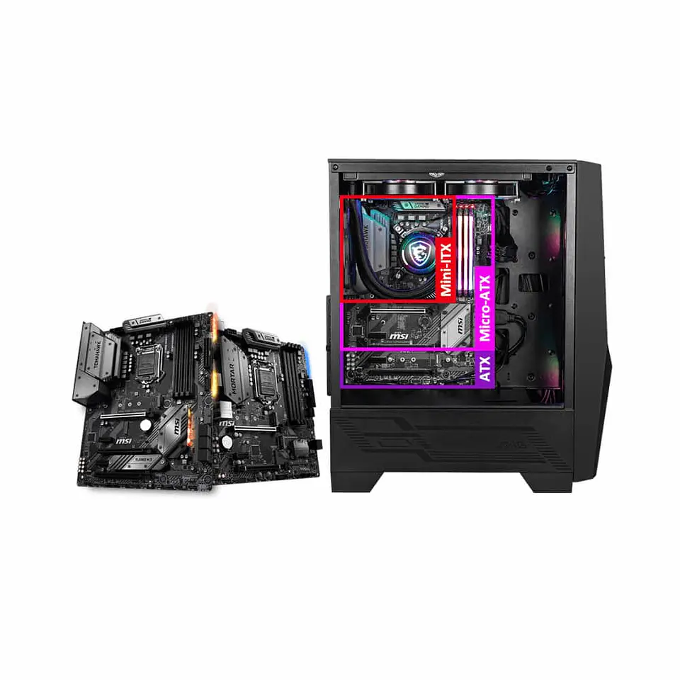 Gabinete MSI Mid-Tower MAG FORGE 100R (Vidrio Templado, Malla Frontal, 2x Fan RGB, ATX) 4