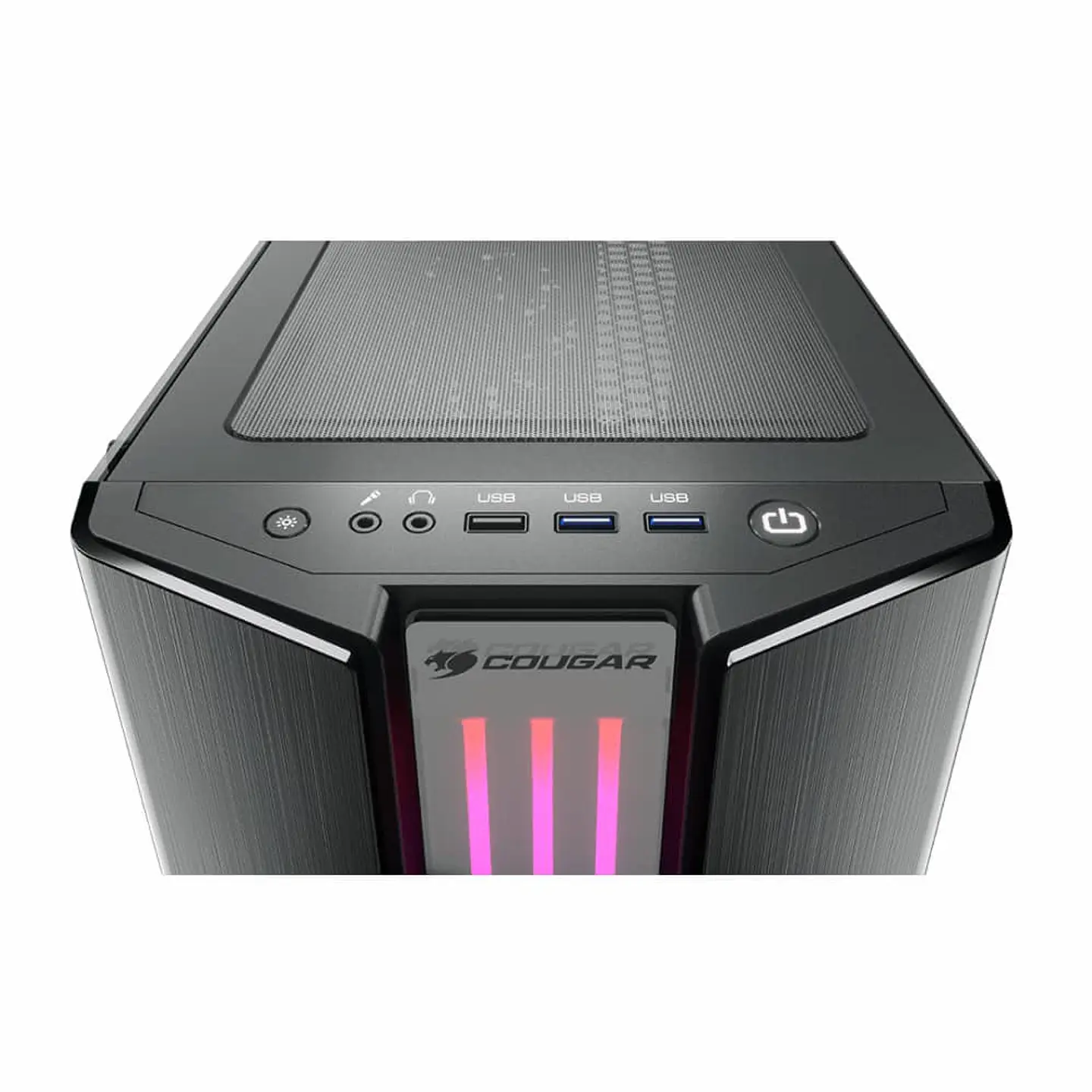 Gabinete Cougar Gemini S (Vidrio Templado, Frontal ARGB, E-ATX, Iron Gray) 2