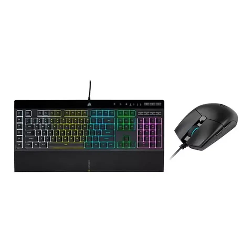 Kit Corsair Teclado K55 RGB Pro + Mouse Katar Pro 12.400 dpi 2