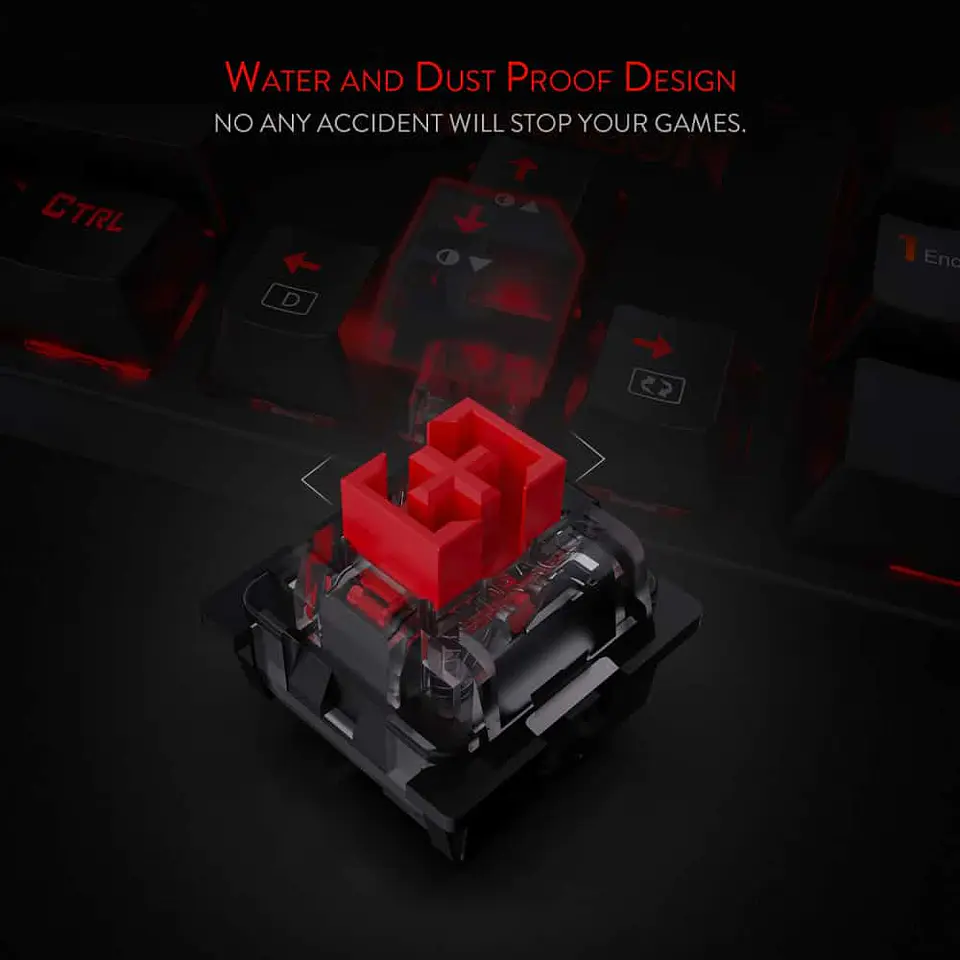 Teclado gamer mecánico Redragon Dark Avenger K568RGB-SP 4