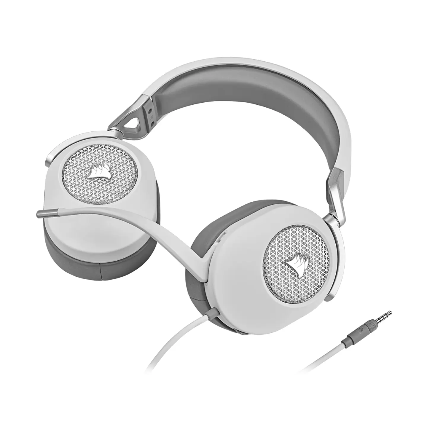 Audífonos Corsair HS55 STEREO 3.5mm/USB, PC/PS5/Xbox, Blanco 2
