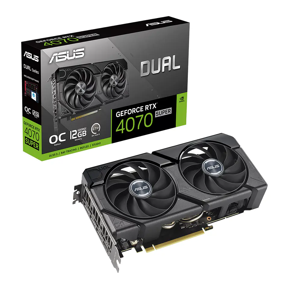 Tarjeta de Video Asus Dual GeForce RTX 4070 Super EVO O12G 1
