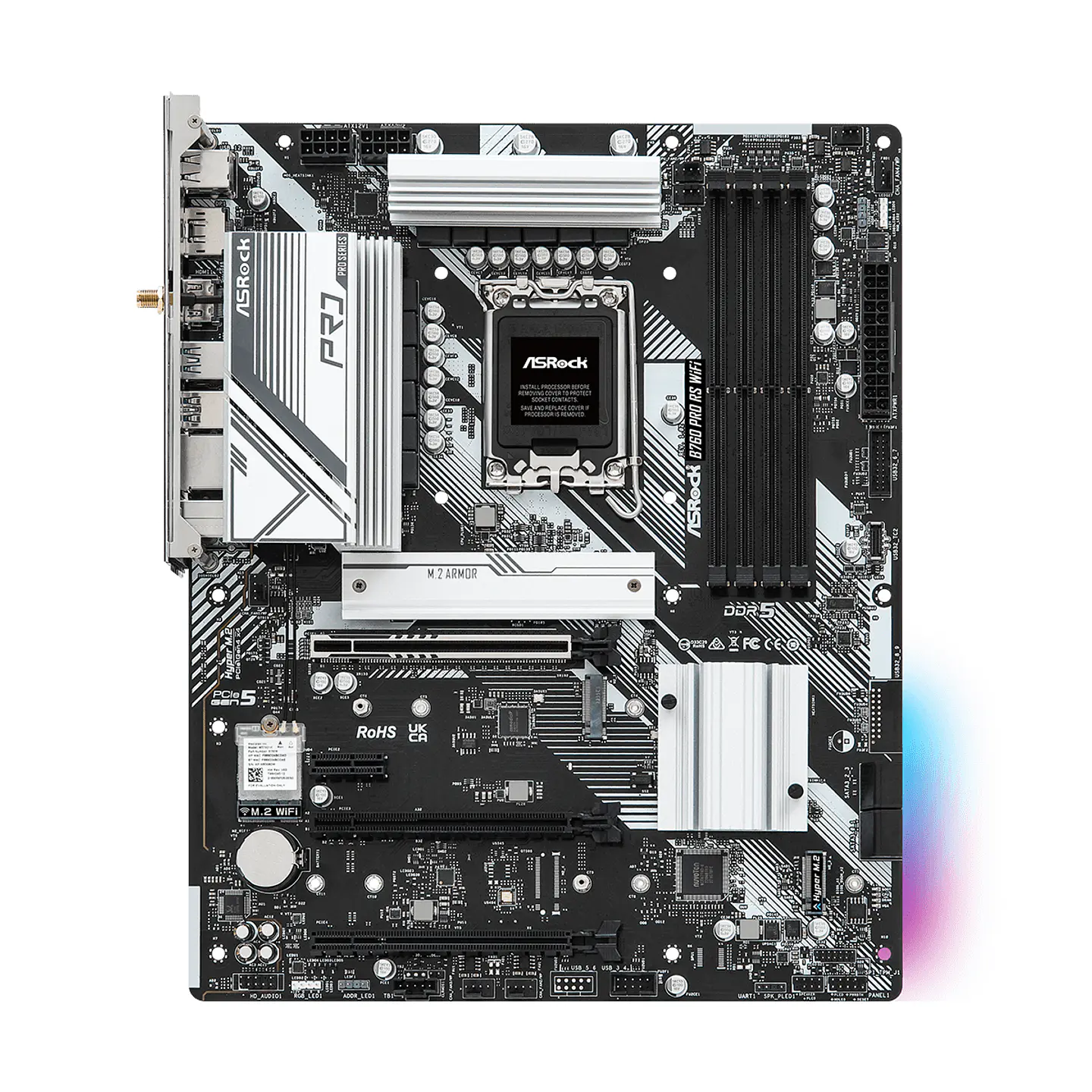 Placa Madre ASRock B760 Pro RS WiFi DDR5 Intel LGA 1700 ATX 2