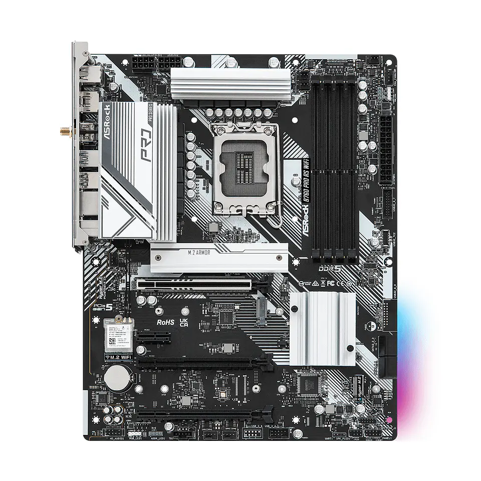 Placa Madre ASRock B760 Pro RS WiFi DDR5 Intel LGA 1700 ATX 3