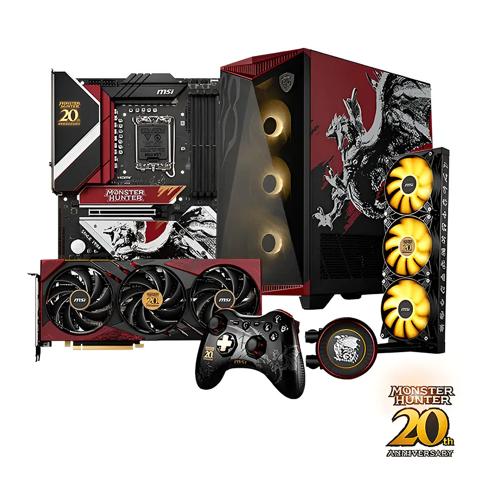 Kit MSI ensamble armado Pc Monster Hunter: Z790, RTX 4060 TI, Case EATX, AIO 360º + Joystick Regalo! 1