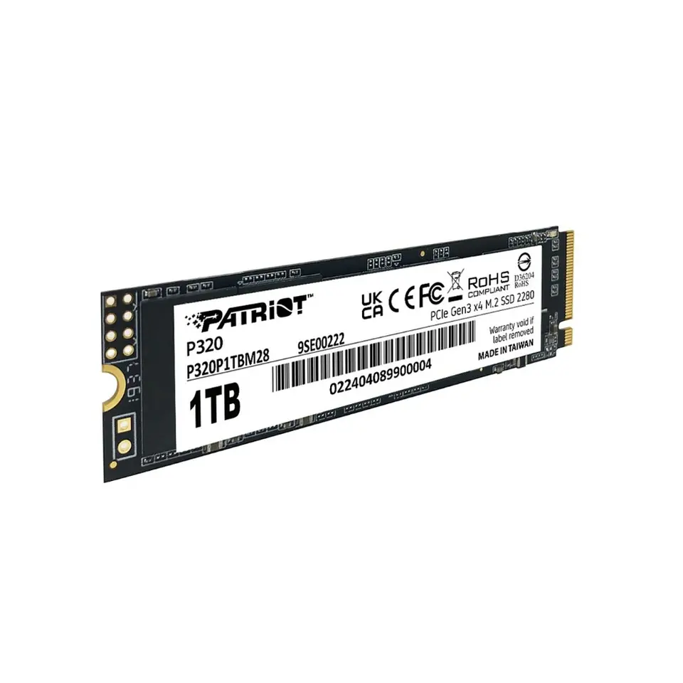 Unidad de Estado Sólido SSD Patriot P320 1TB M.2 PCIE Gen3 3
